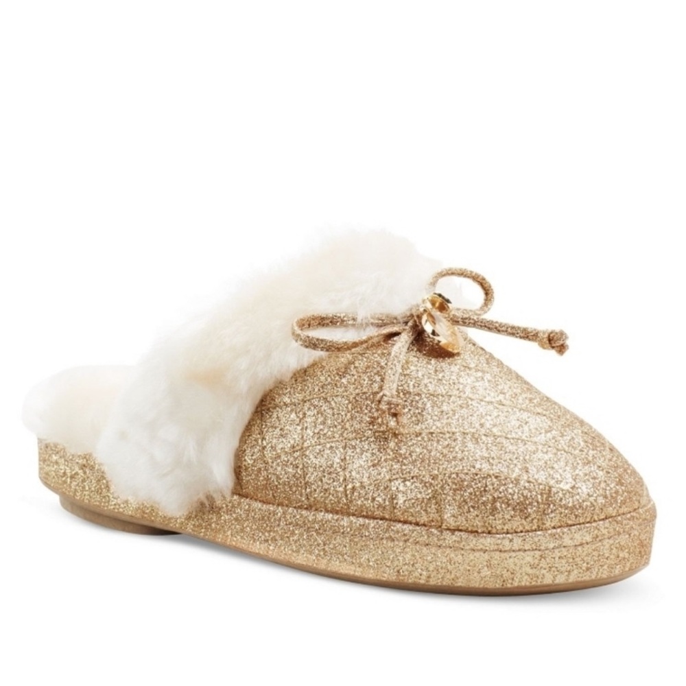 Michael Kors Glittery Gold Carter slippers - Picture 3 of 13